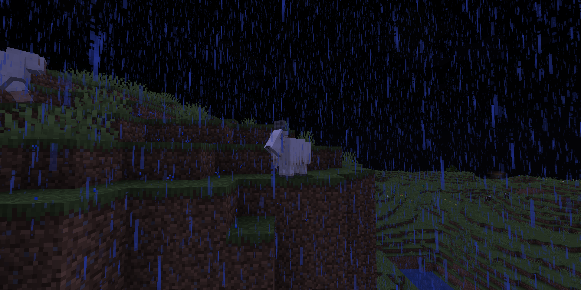 Goat rain sheep hill plains