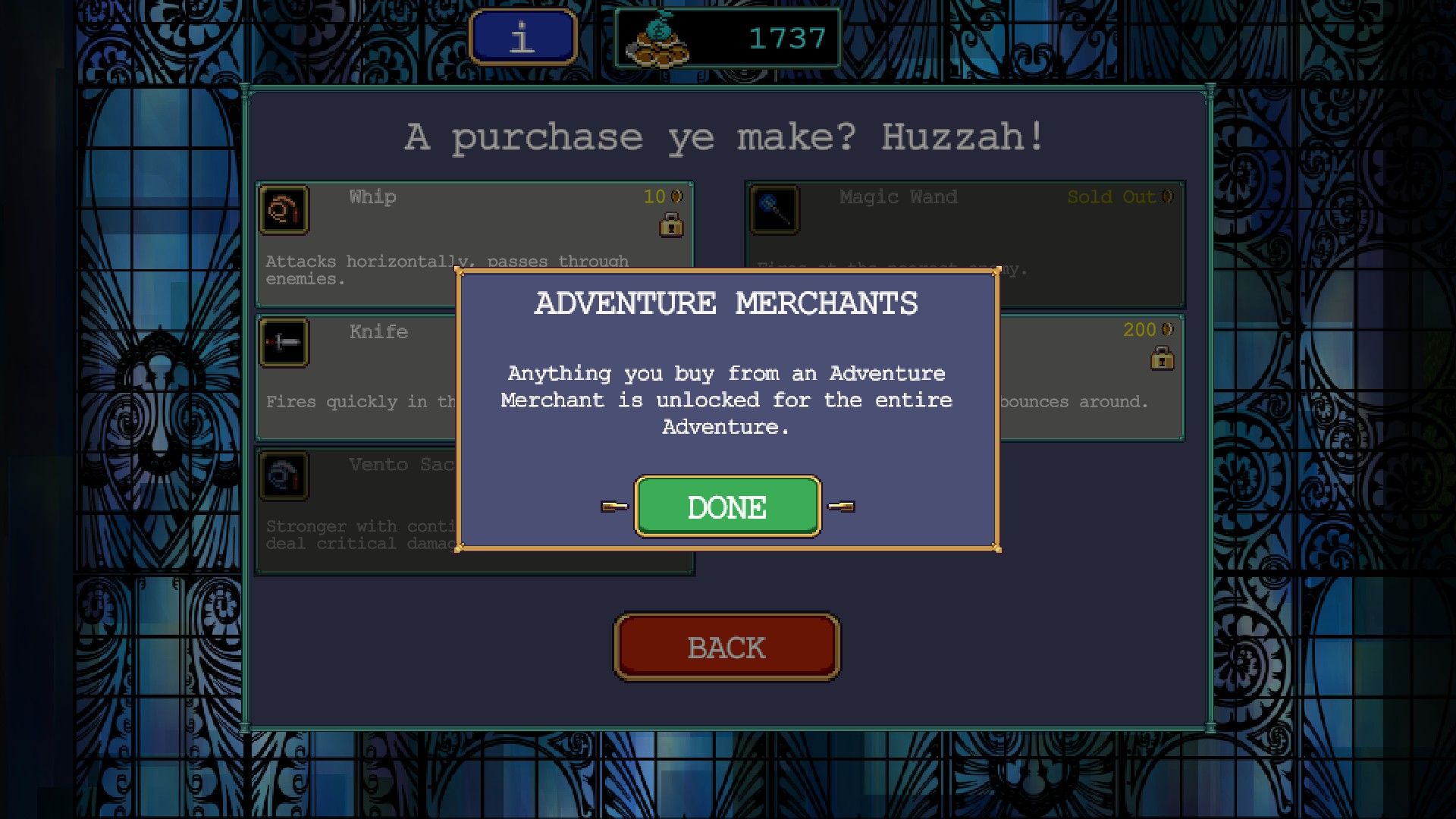 Vampire Survivors_Adventure Mode_Adventure Merchants