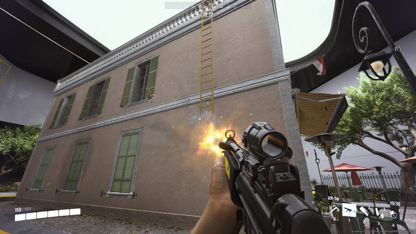 Shoot ladders to destroy them in The FInals