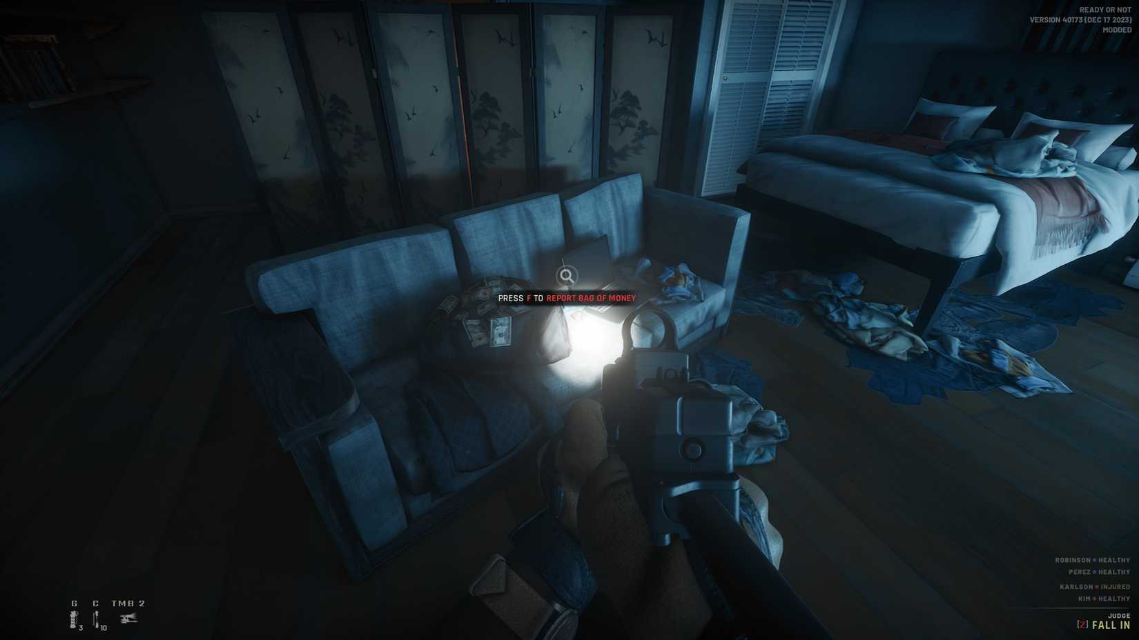 A hidden money bag objective in Ready or Not Ends of the Earth