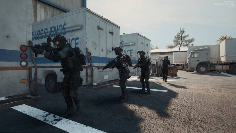 Clearing the parking area in Ready or Not Greased Palms