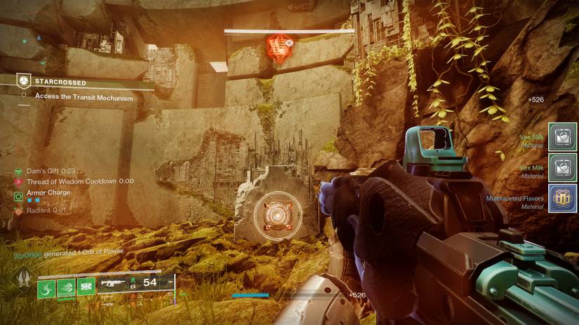 A terminal in one of the foggy rooms in Destiny 2's Starcrossed quest