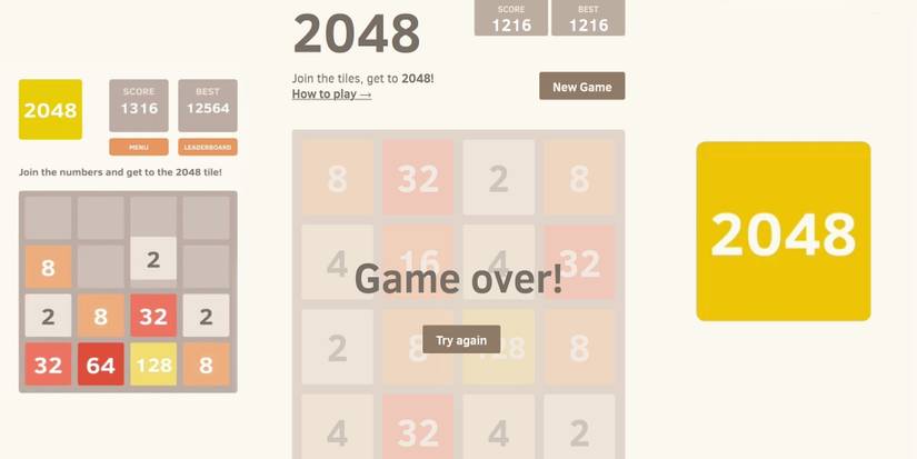 2048 sliding tile number puzzle original suika game