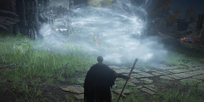 Elden Ring one of the new Sorceries added by the Magic Overhaul Mod