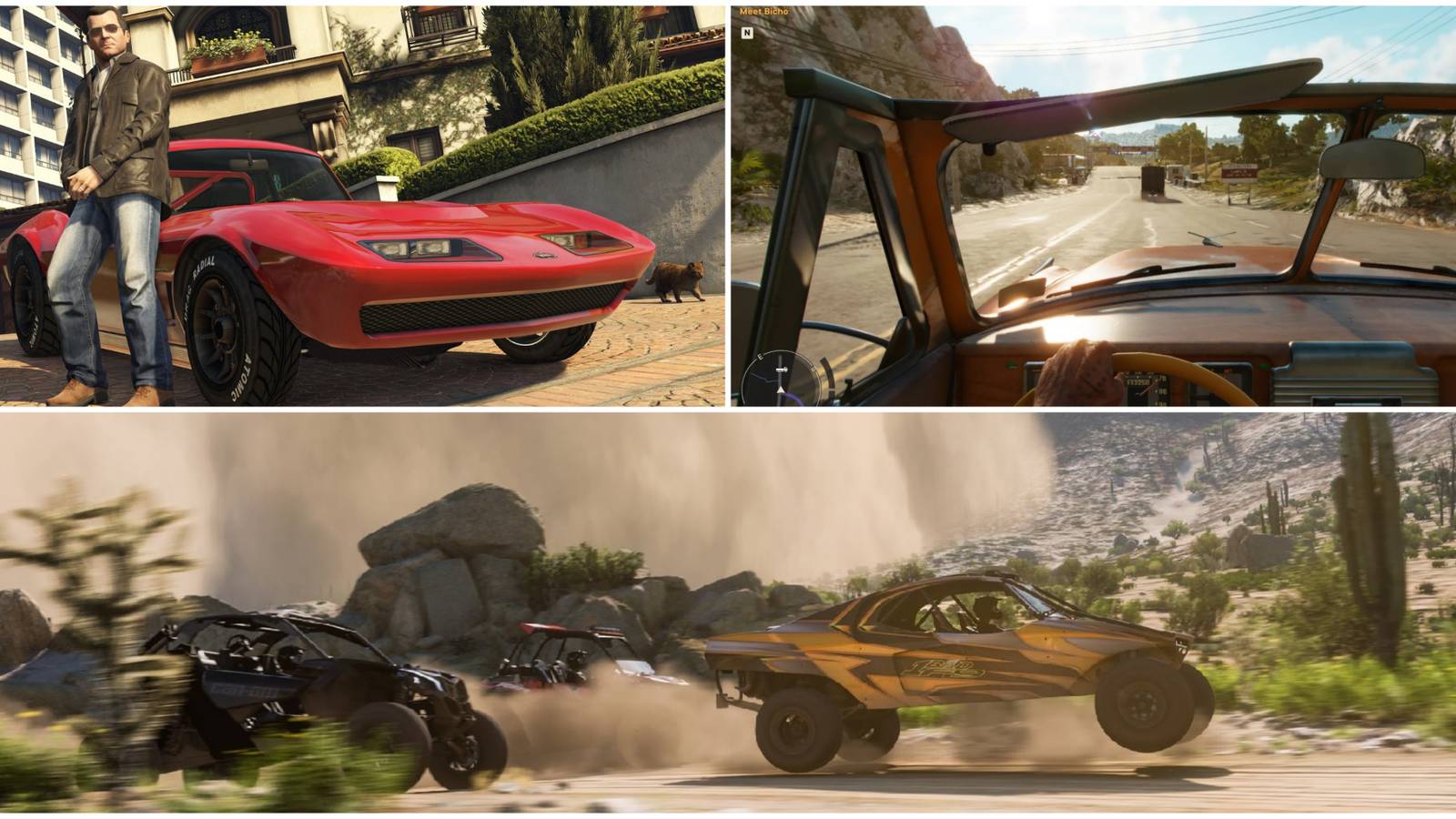 Open-World Driving Freely Games- GTA5 Far Cry 5 Forza Horizon 5