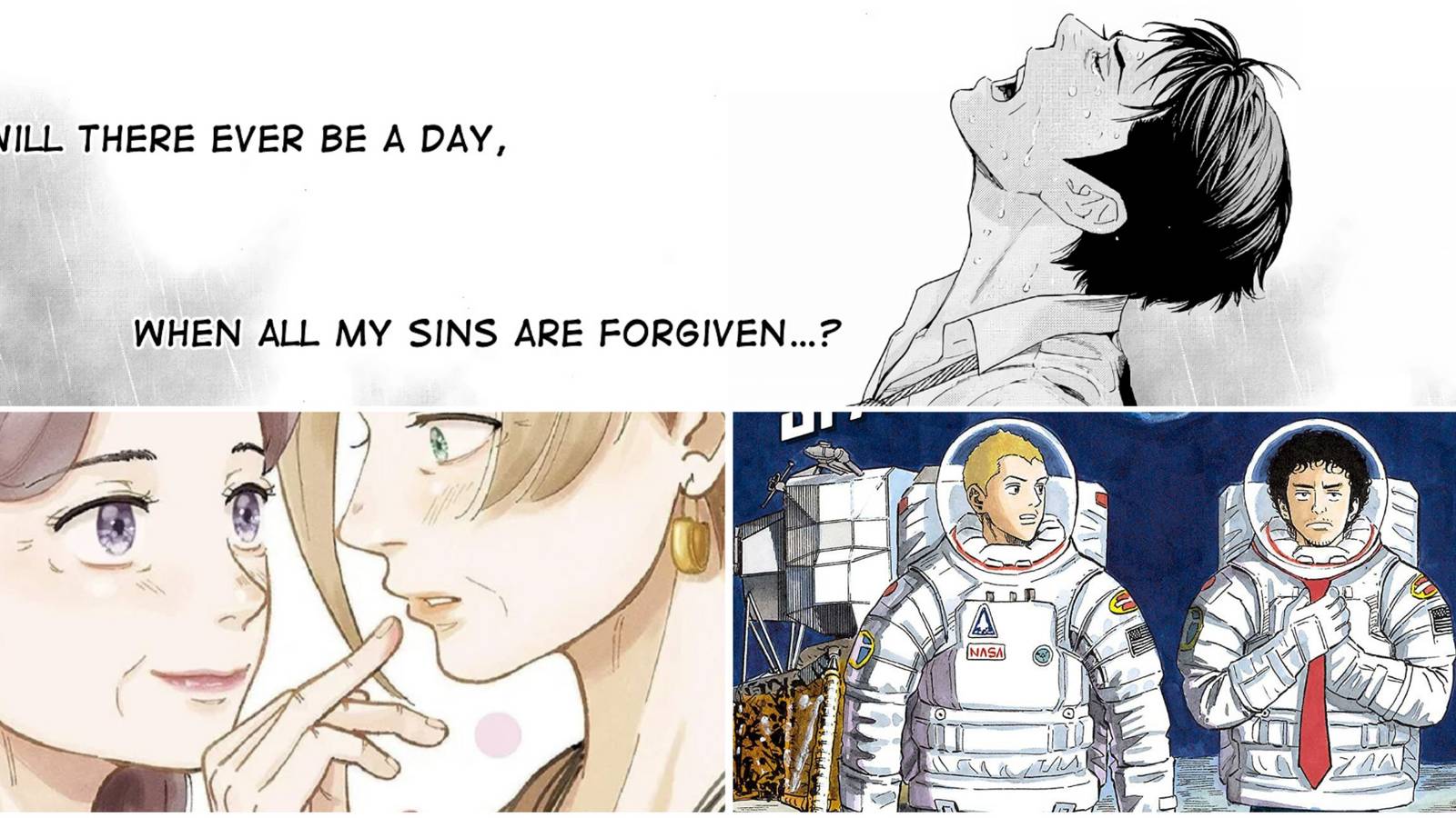 Middle-Aged Manga- My Home Hero Hanamonogatari Space Brothers