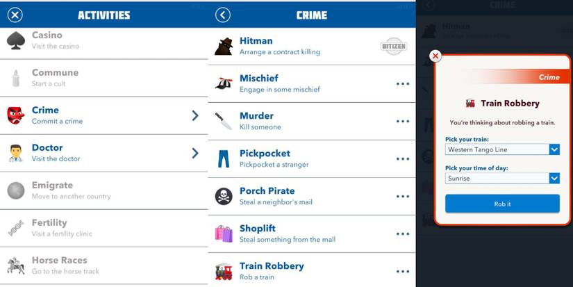 _bitlife train robbery guide