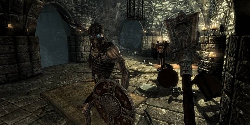 A crypt in The Elder Scrolls 5: Skyrim