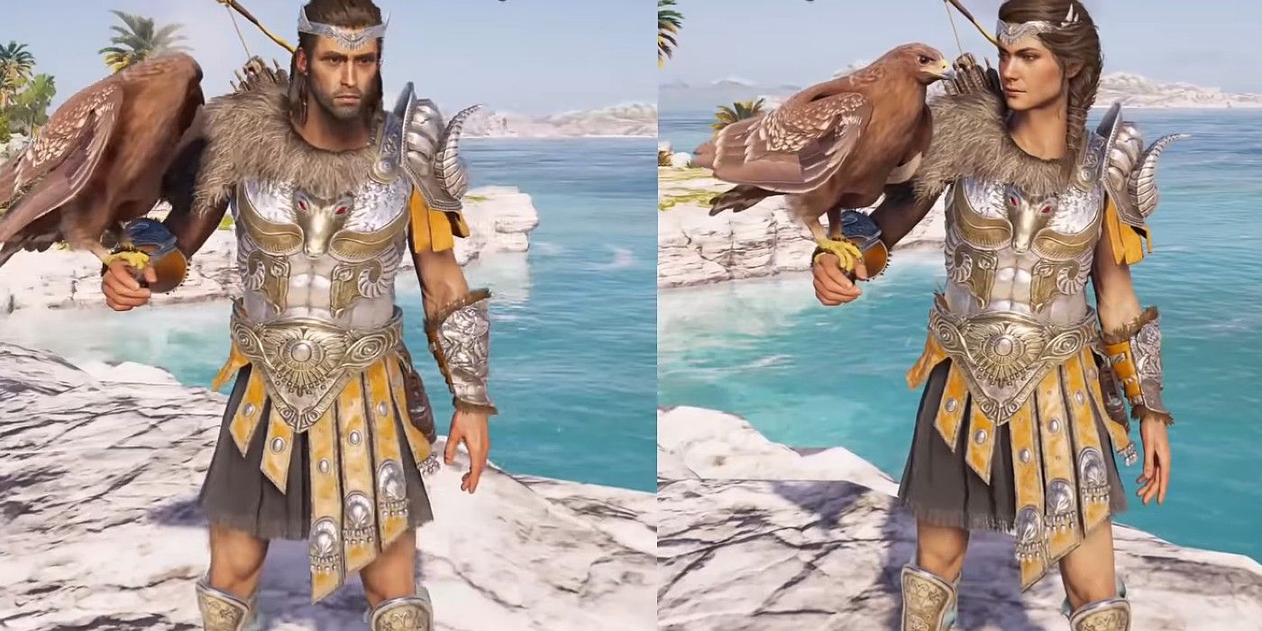 AC Odyssey Greek Heroes display male and female