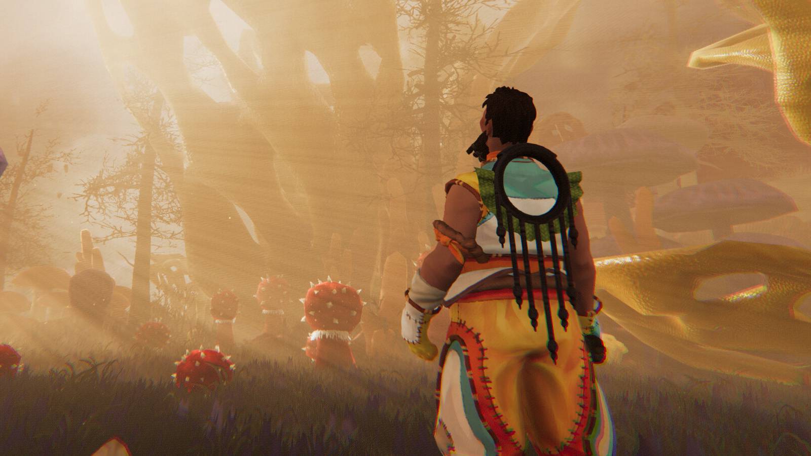 Aloft Man Standing In the Sun