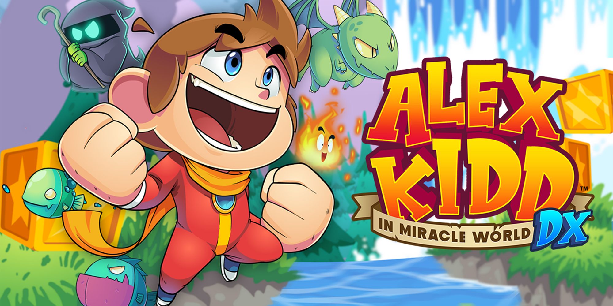 promotional image of Alex Kidd in miracle world remaster