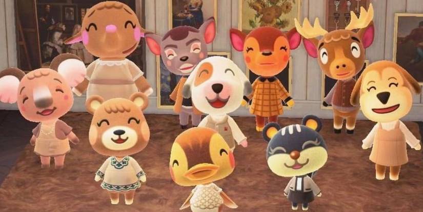 Animal Crossing Villagers In a Room
