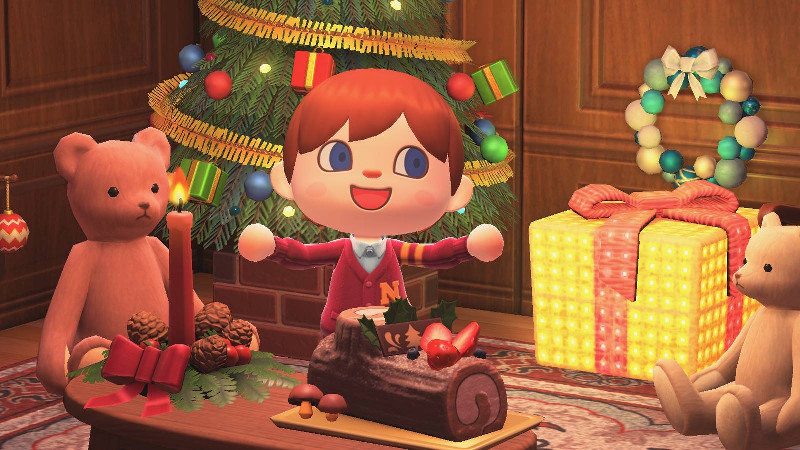 animal crossing vintage christmas market island