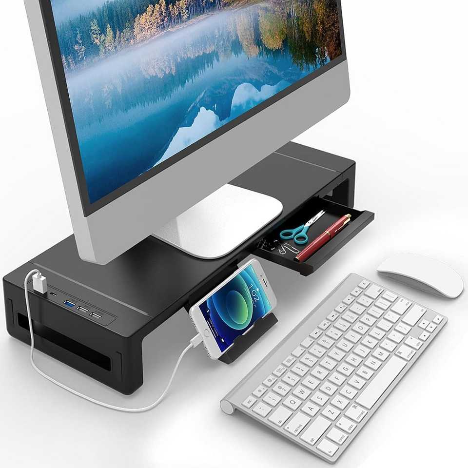 AQQEF Desktop Monitor Stand Riser