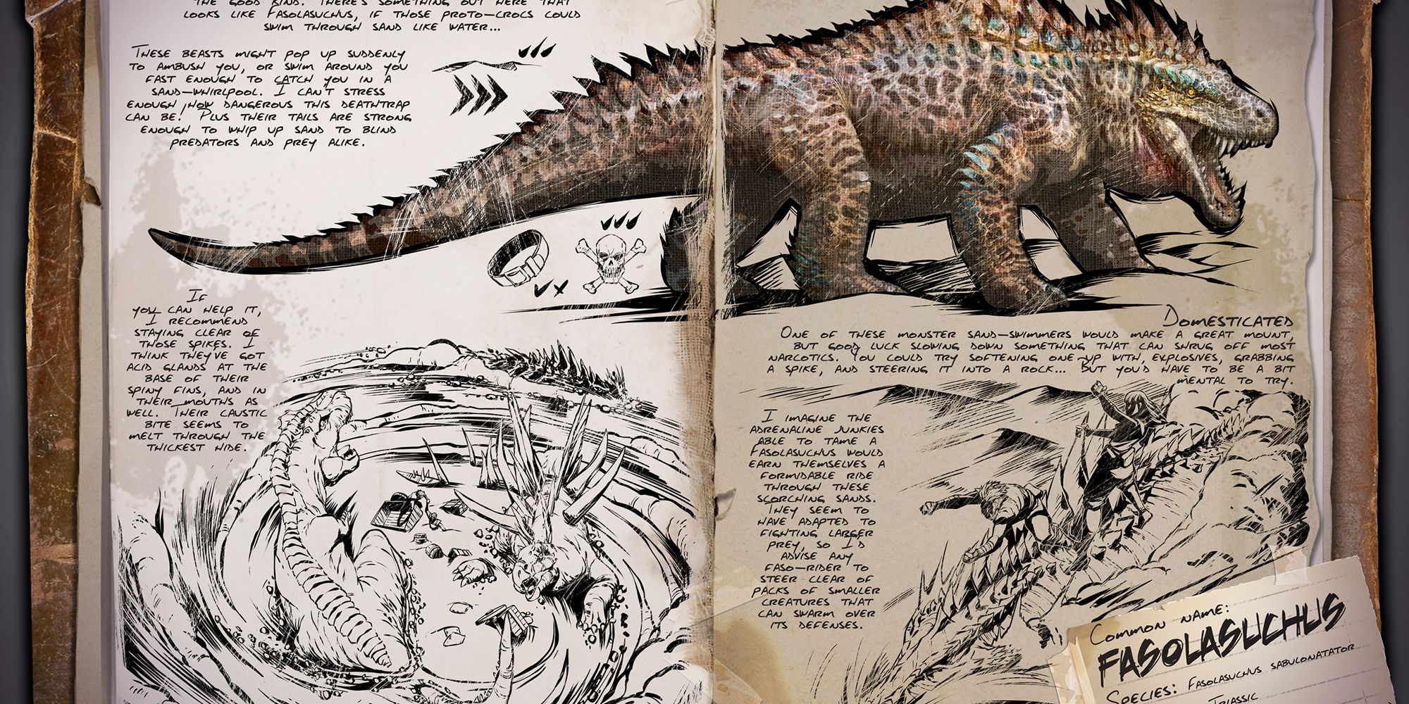 Ark Survival Ascended Fasolasuchus Dossier 