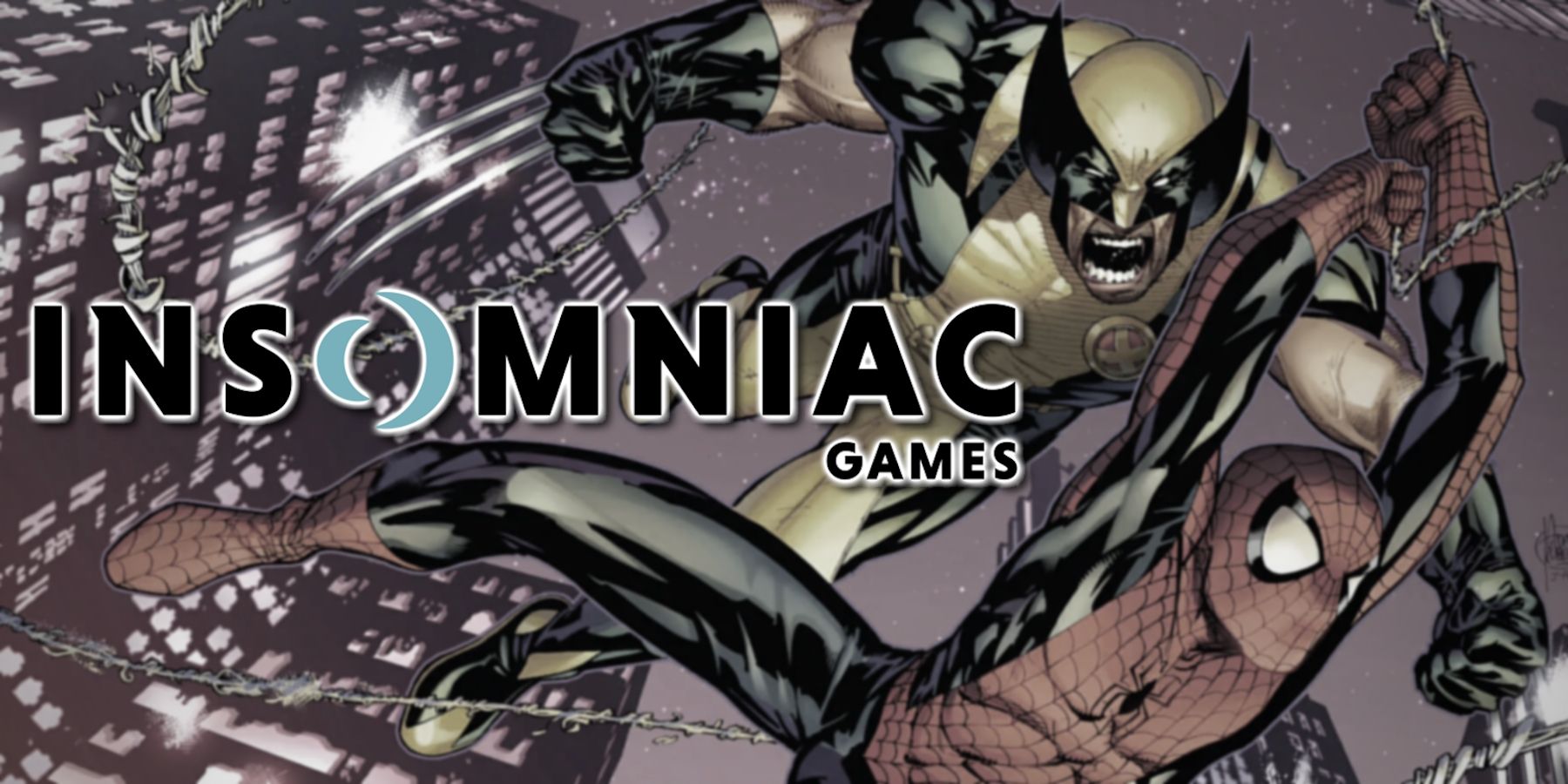 Astonishing Spider-Man & Wolverine cover with Insomniac Games logo