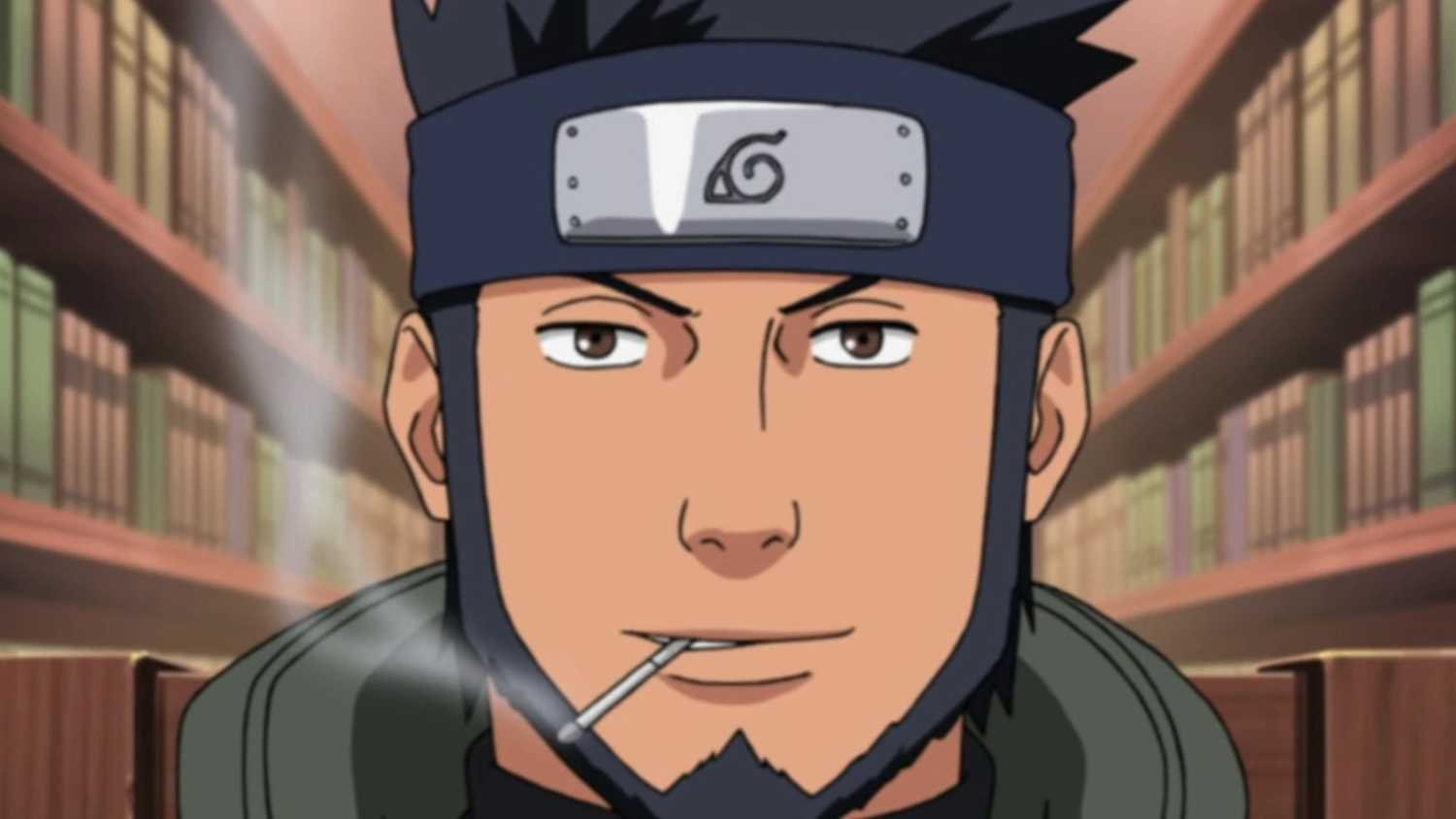 Asuma Sarutobi, the wise and respected leader of Team 10.