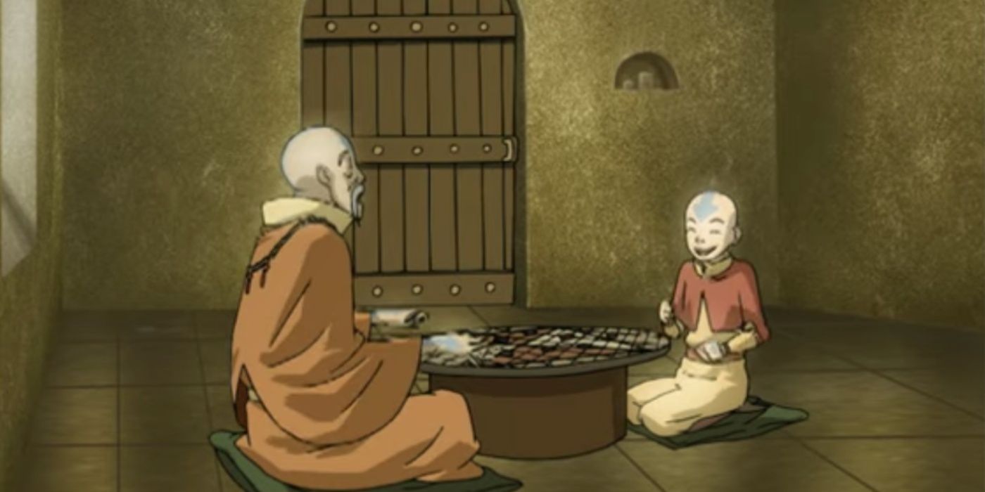 ATLA Aang and Monk Gyatso