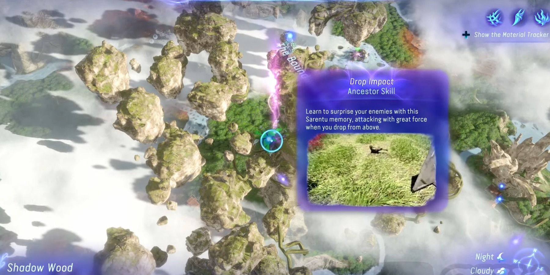 avatar frontiers of pandora drop impact skill map location