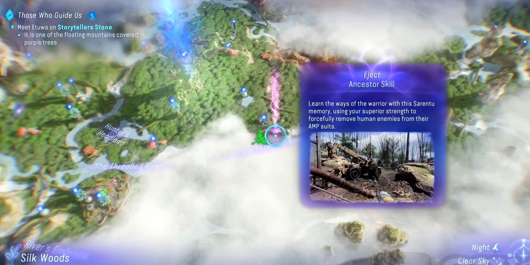 avatar frontiers of pandora eject skill map location