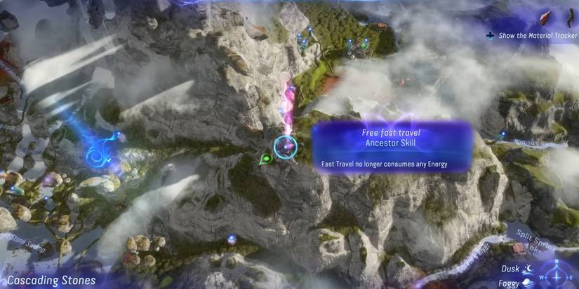 avatar frontiers of pandora free fast travel map location