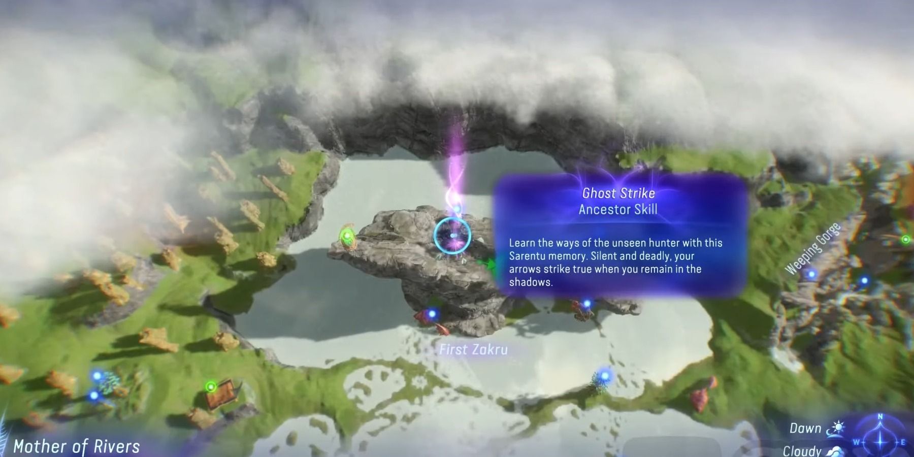 avatar frontiers of pandora ghost strike skill map location