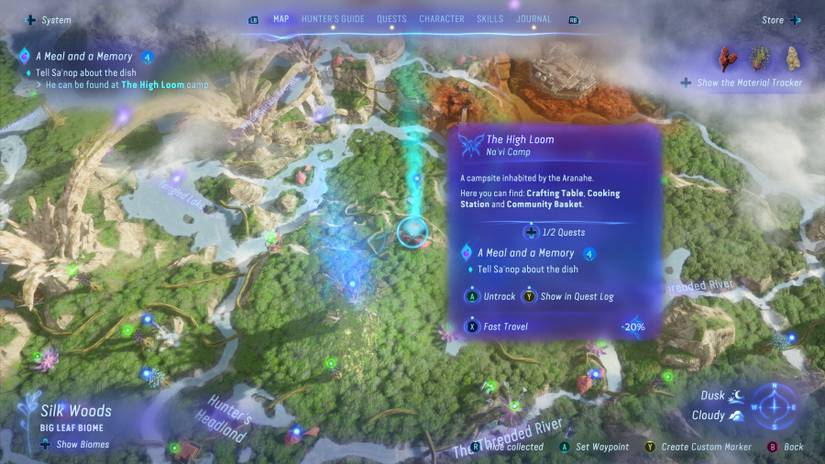 avatar frontiers of pandora meal and memory quest