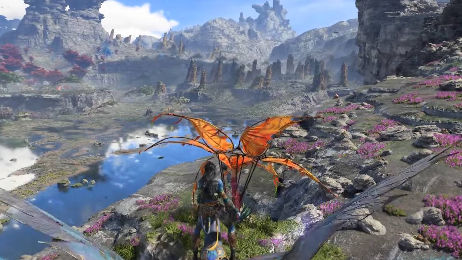 avatar frontiers of pandora navi flying on animal