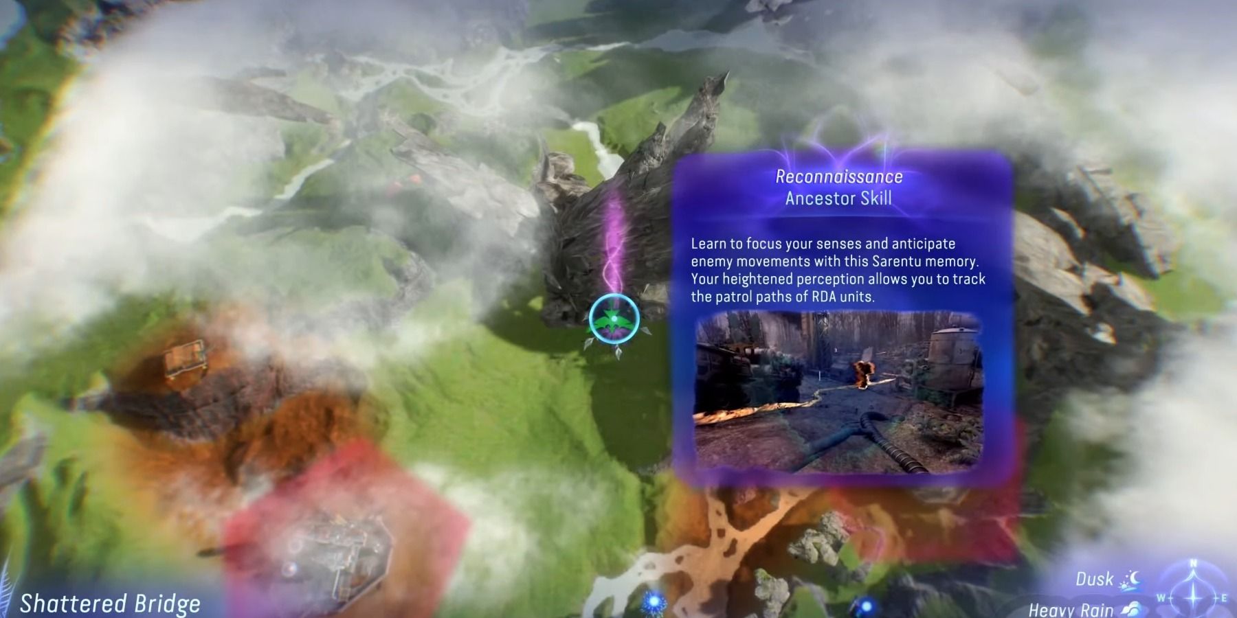 avatar frontiers of pandora reconnaissance skill map location