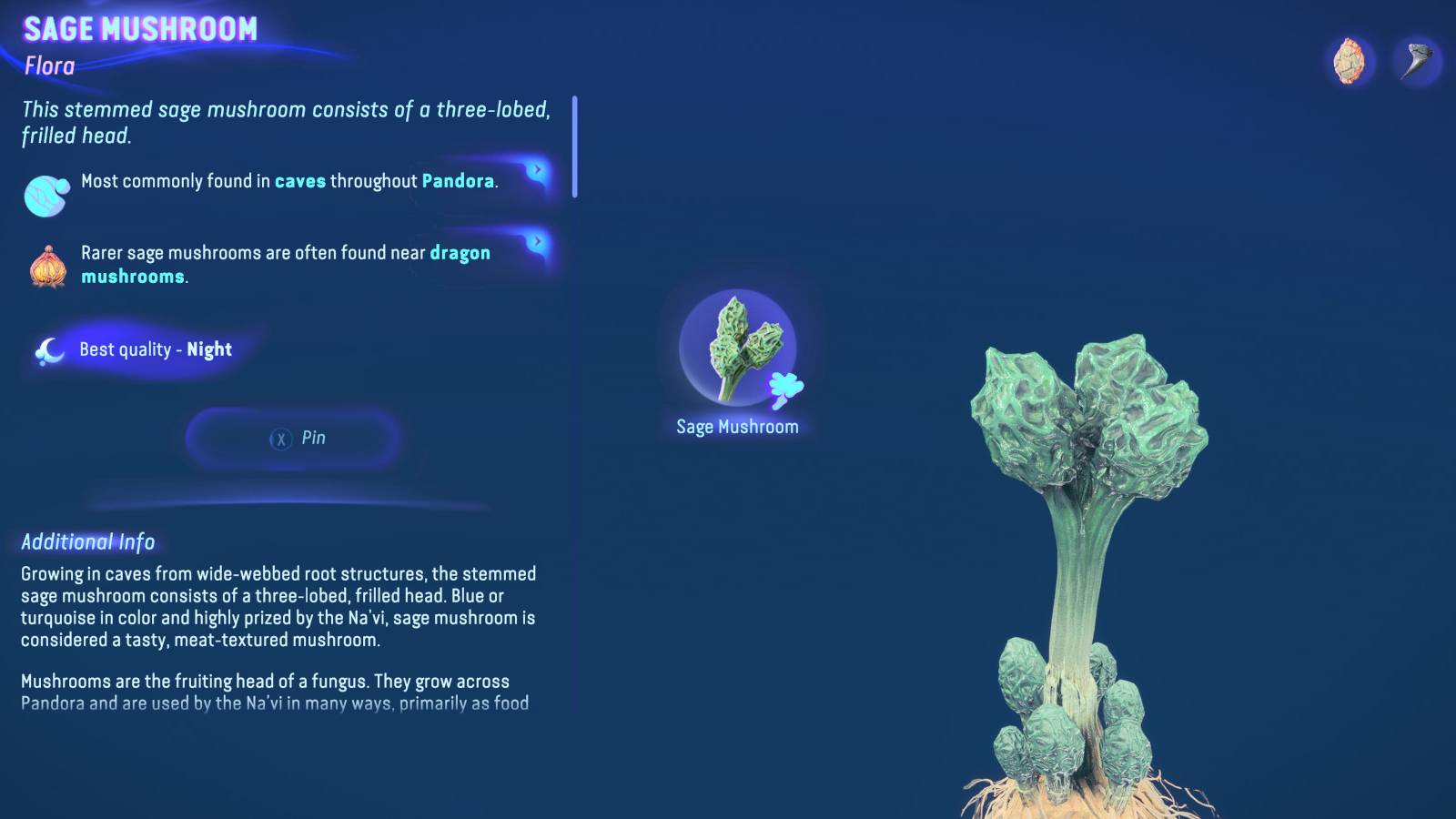 avatar frontiers of pandora sage mushroom location