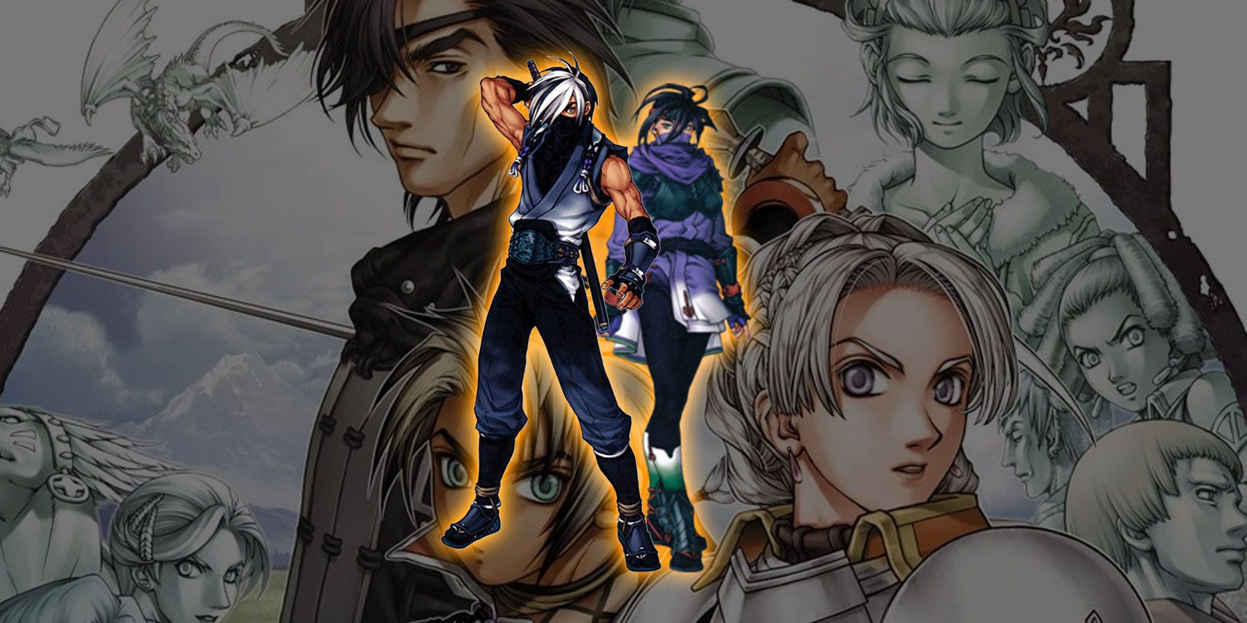 Ayame and Watari in Suikoden 3-1