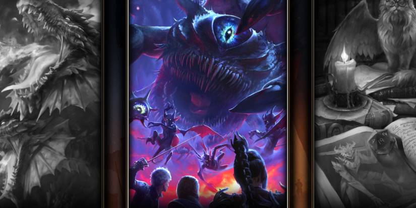 Baldur's Gate 3 Difficulty Menu Honour Mode Selection, Party Fighting Beholder And Imps