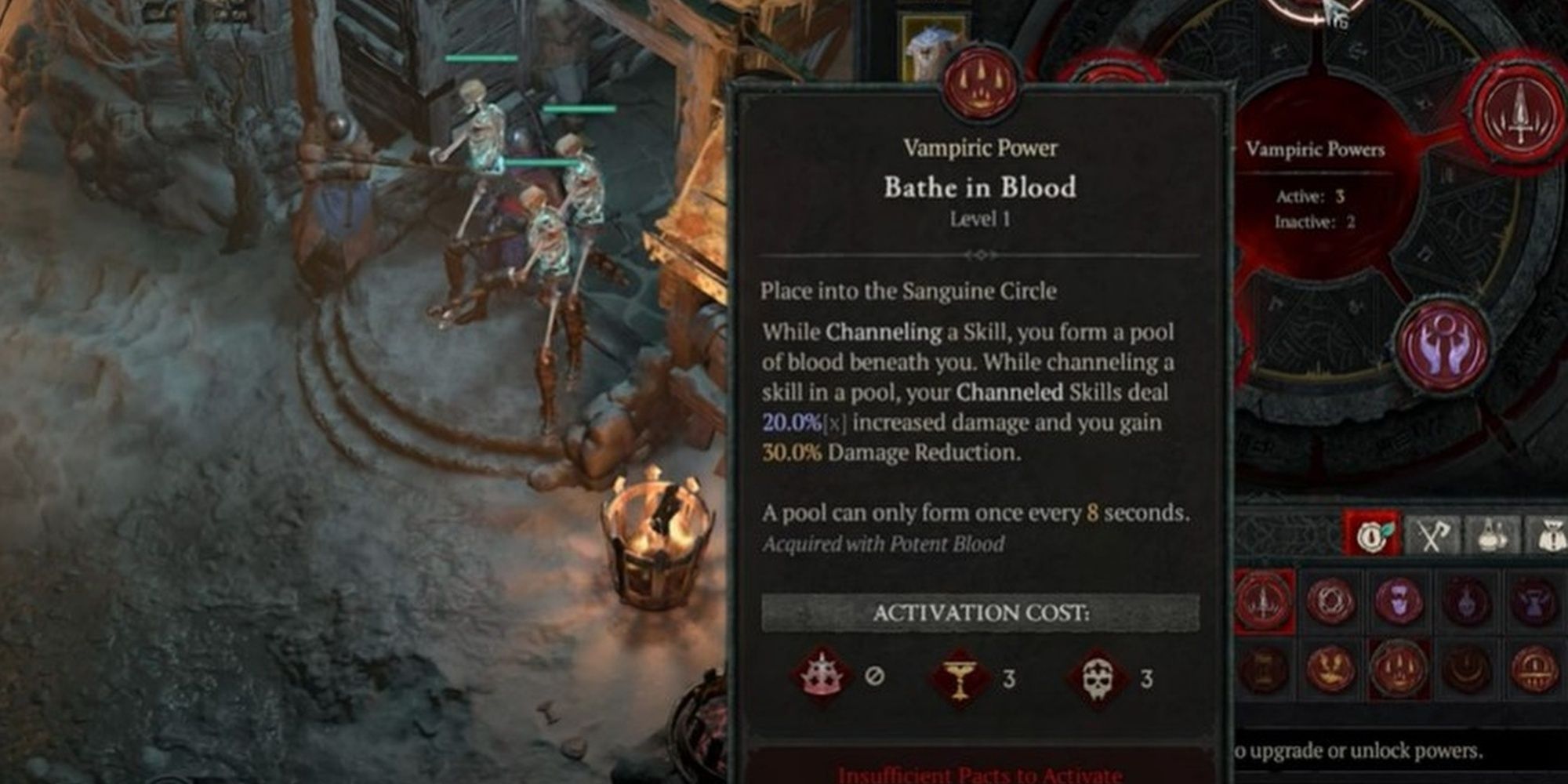 Diablo 4 a screen shot of Bathe in Blood viewed in the inventory