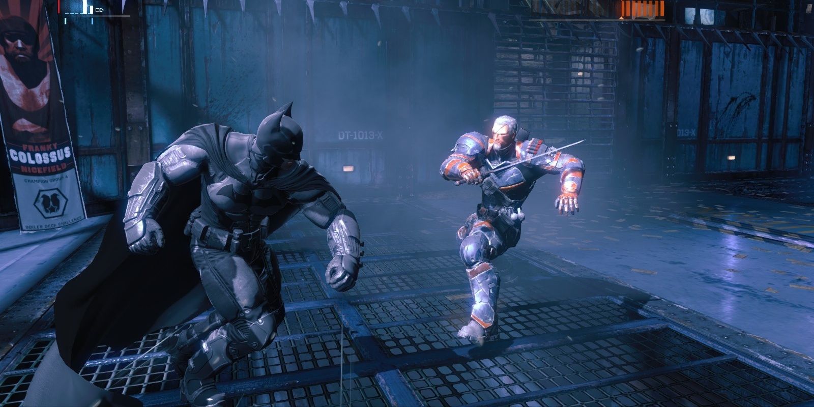 Batman and Deathstroke in Batman: Arkham Origins