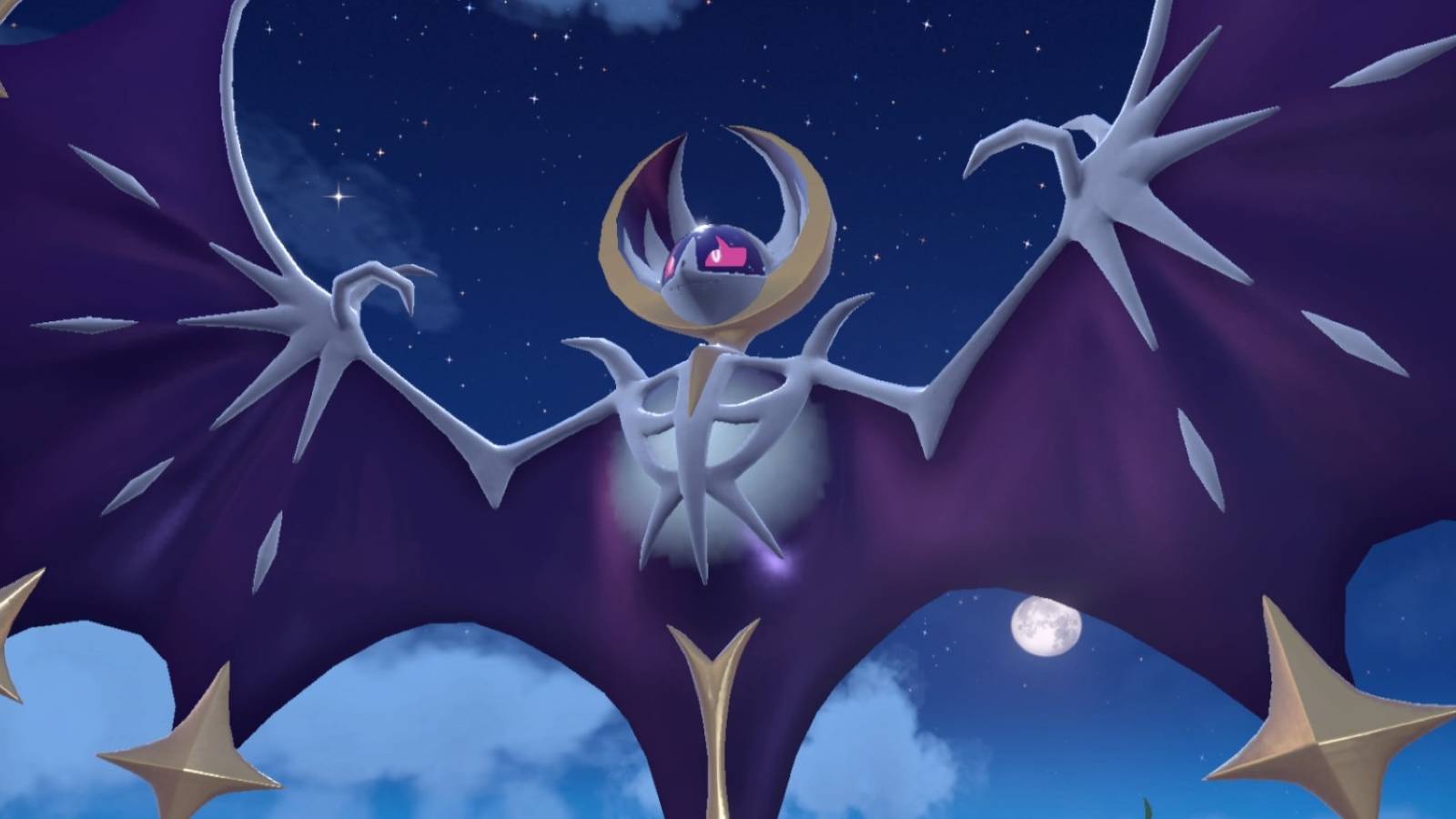 Battling Lunala in Pokemon Scarlet and Violet Indigo Disk-1