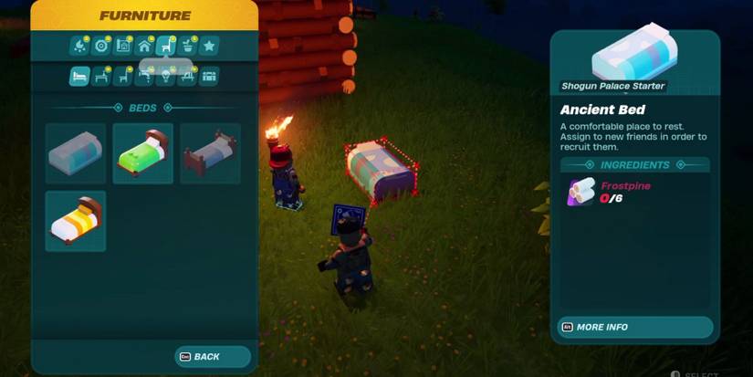 Beds in LEGO Fortnite