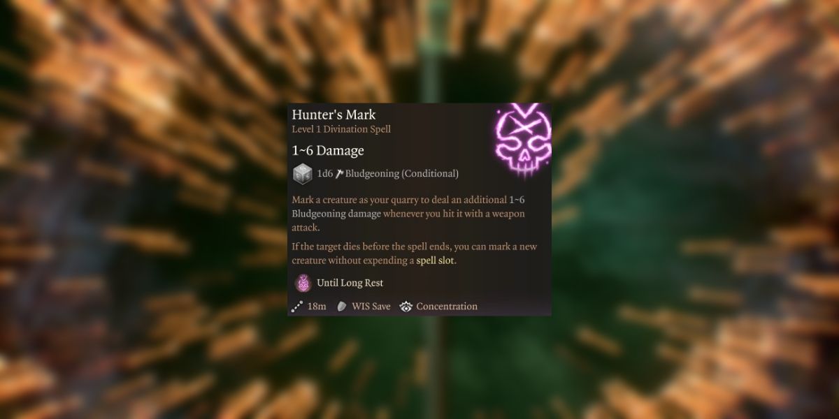 BG3 Best Ranger Spells Hunter's Mark