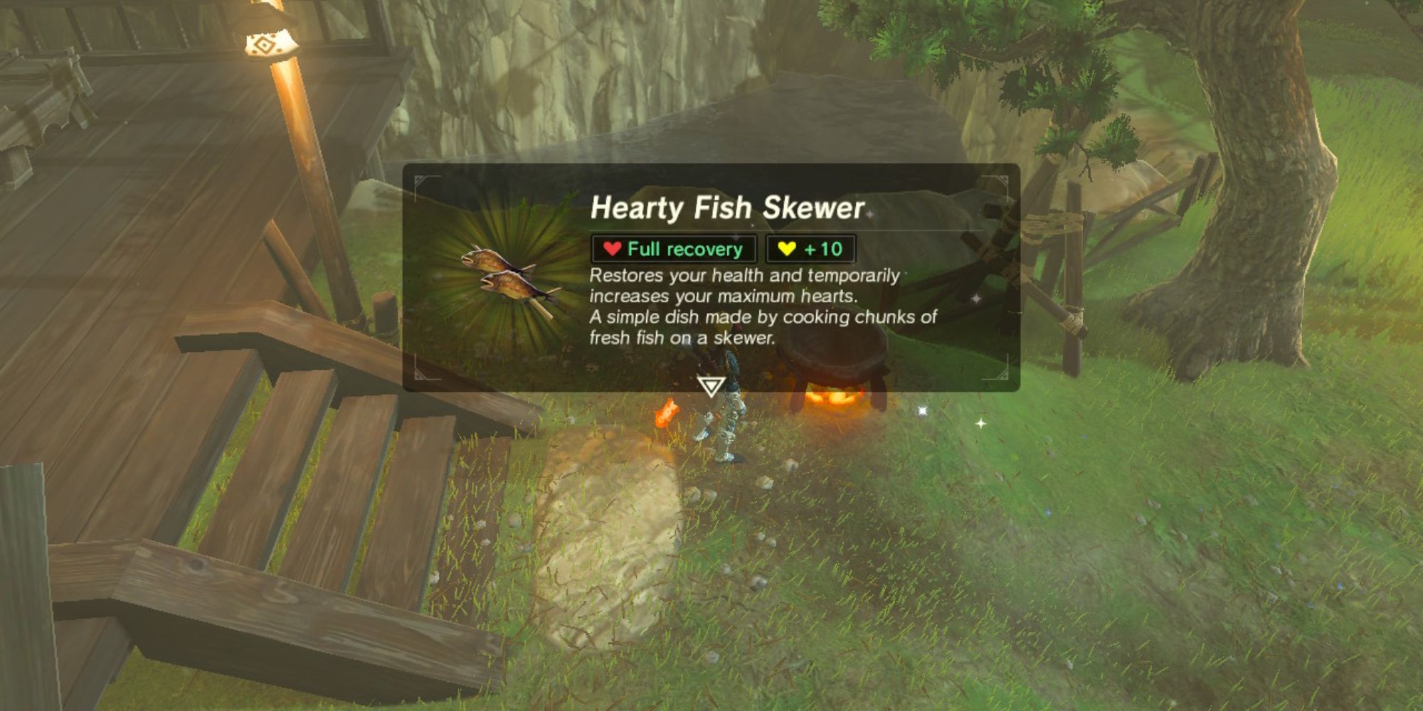 Hearty Fish Skewer in Breath of the Wild