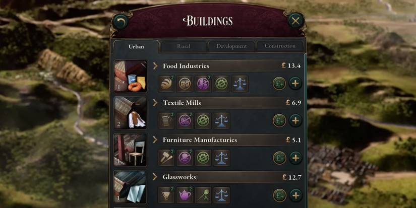 Buildings in Victoria 3