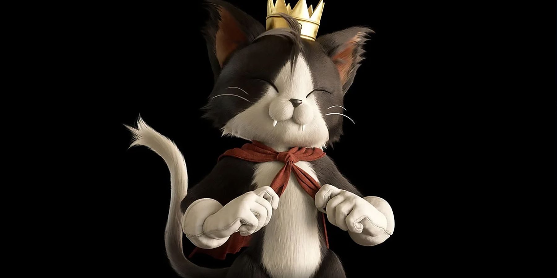 Caith Sith against a black background Final Fantasy 7