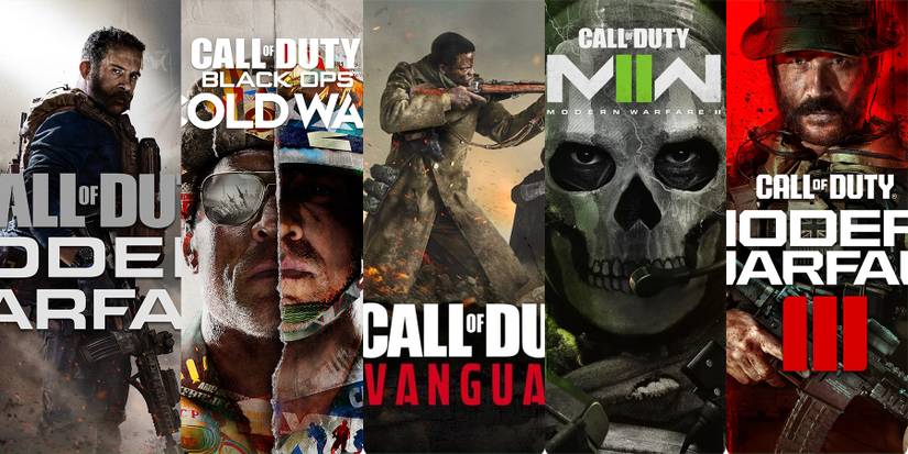 Call of Duty 2019-2023 abridged box cover artworks collage