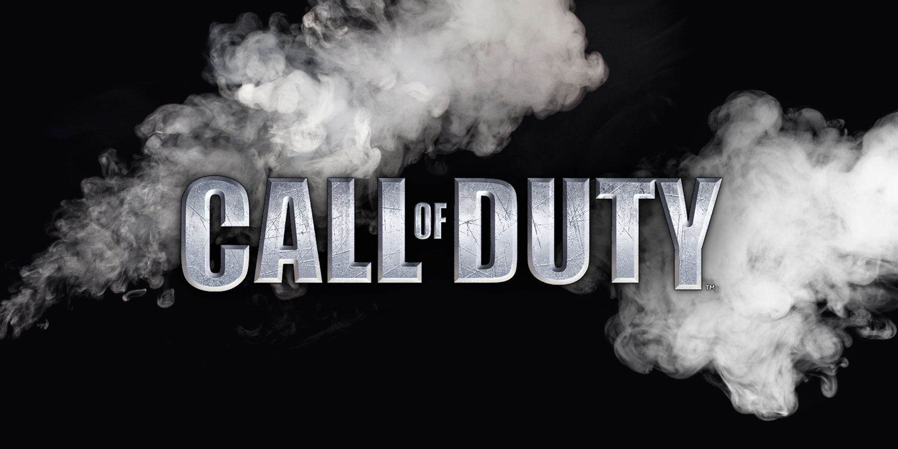 call of duty logo with smoke