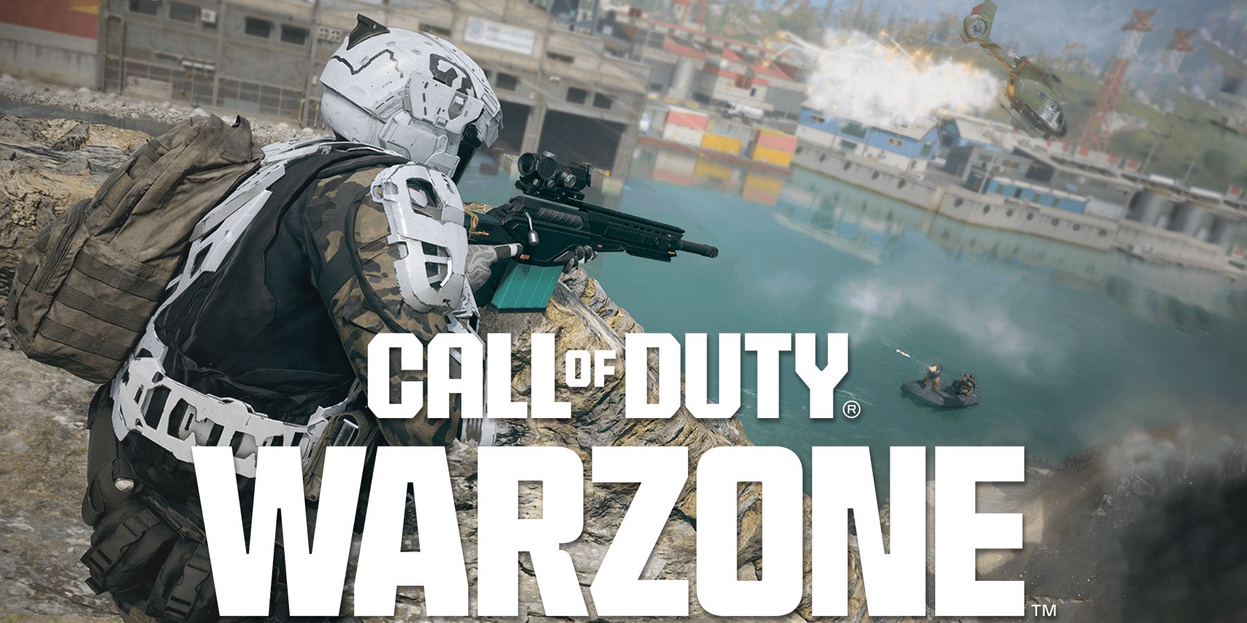 Teaser da primeira temporada de Call of Duty Warzone: Urzikstan com o logotipo do jogo