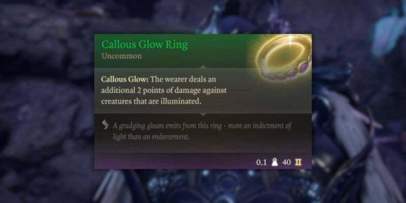 Baldur’s Gate 3: Callous Glow Ring