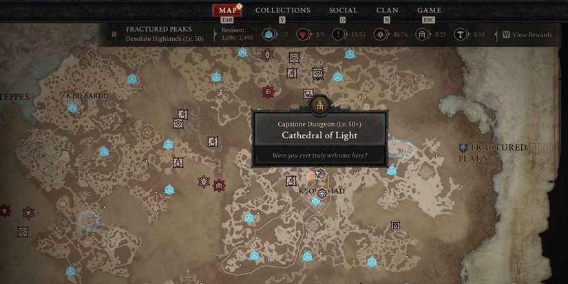 Cathedral of Light location in Diablo 4