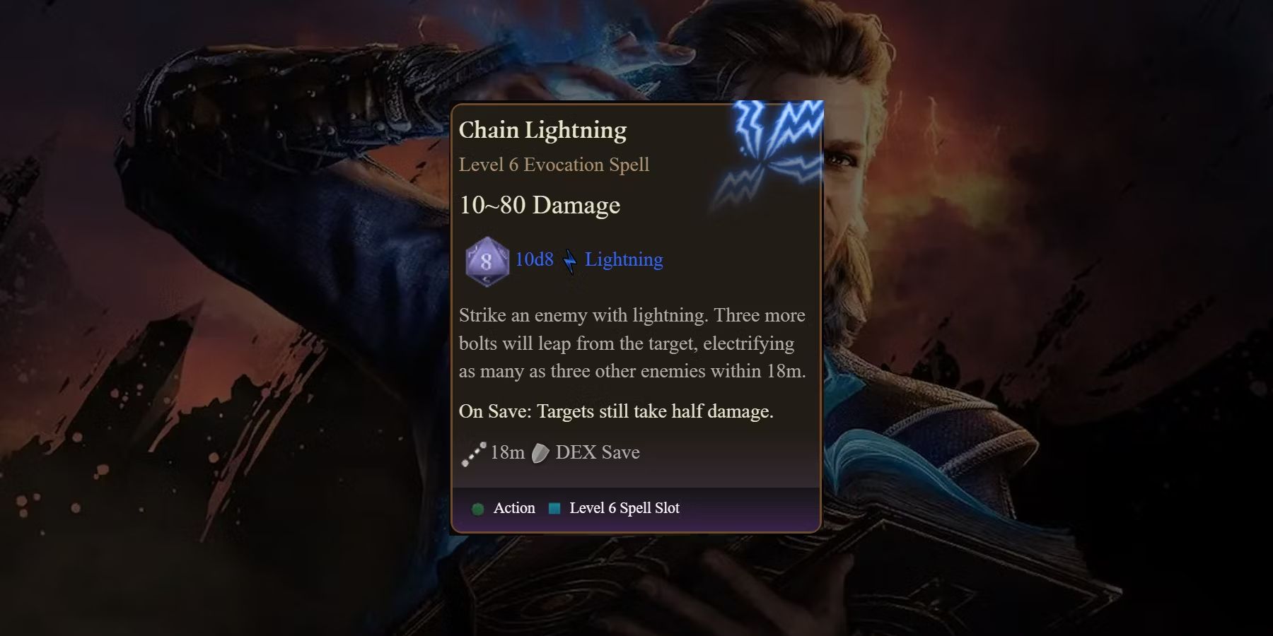 Chain Lightning in Baldur's Gate 3