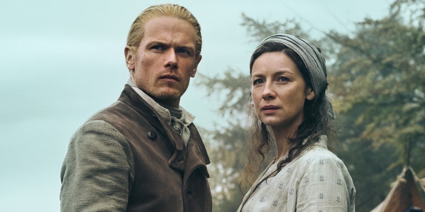 Claire Randall and Jamie Fraser in Outlander