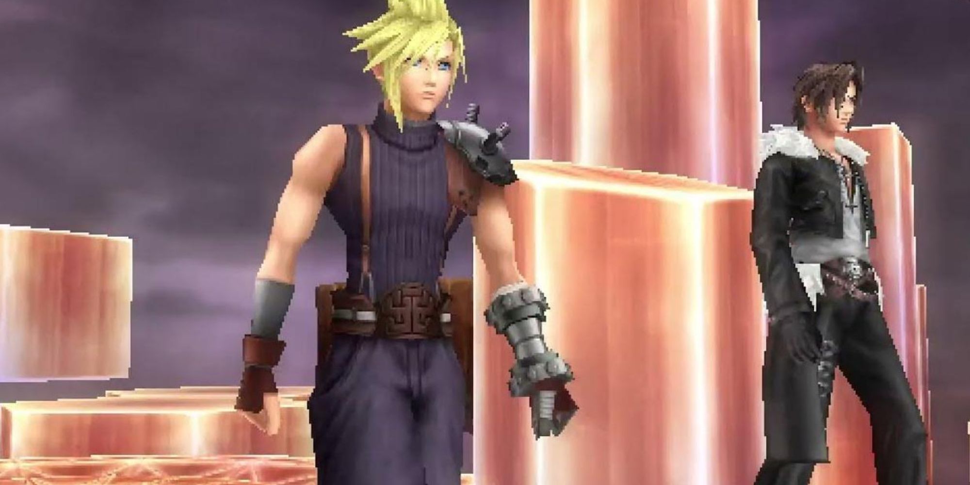 Cloud and Squall in Dissidia 012 Final Fantasy-1
