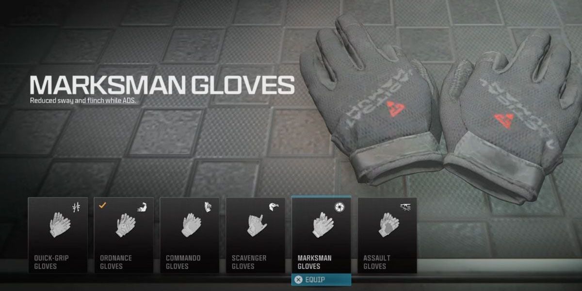 COD MW3 Marksman Gloves for stability