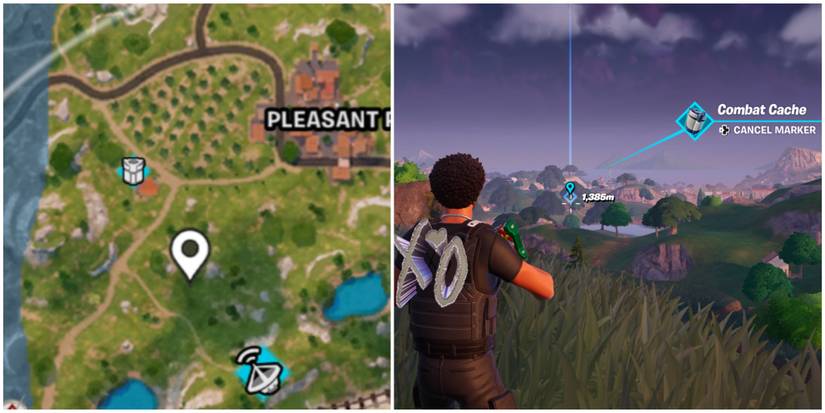 finding a combat cache near pleasant piazza